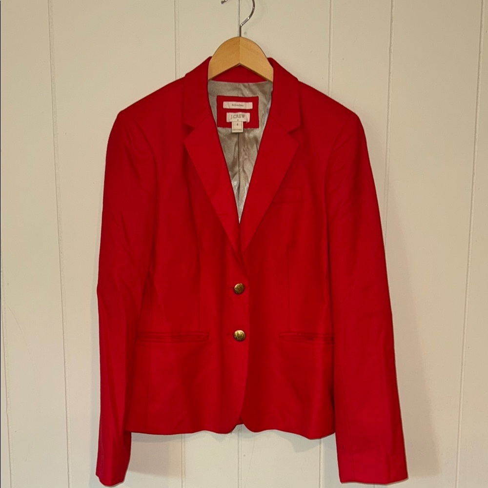 J. Crew Women's Red Blazer